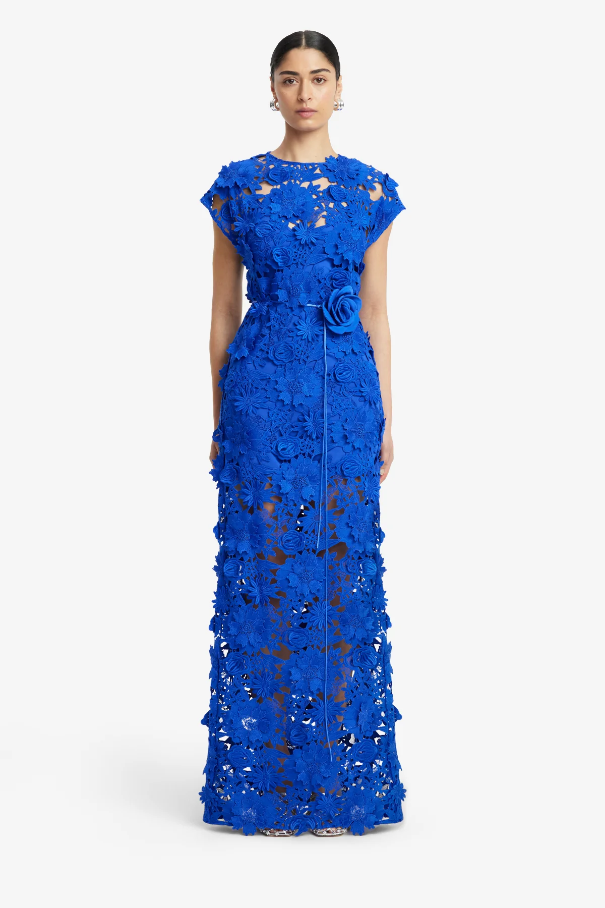 Alena Lace Maxi Dress - Lapis - Image 2