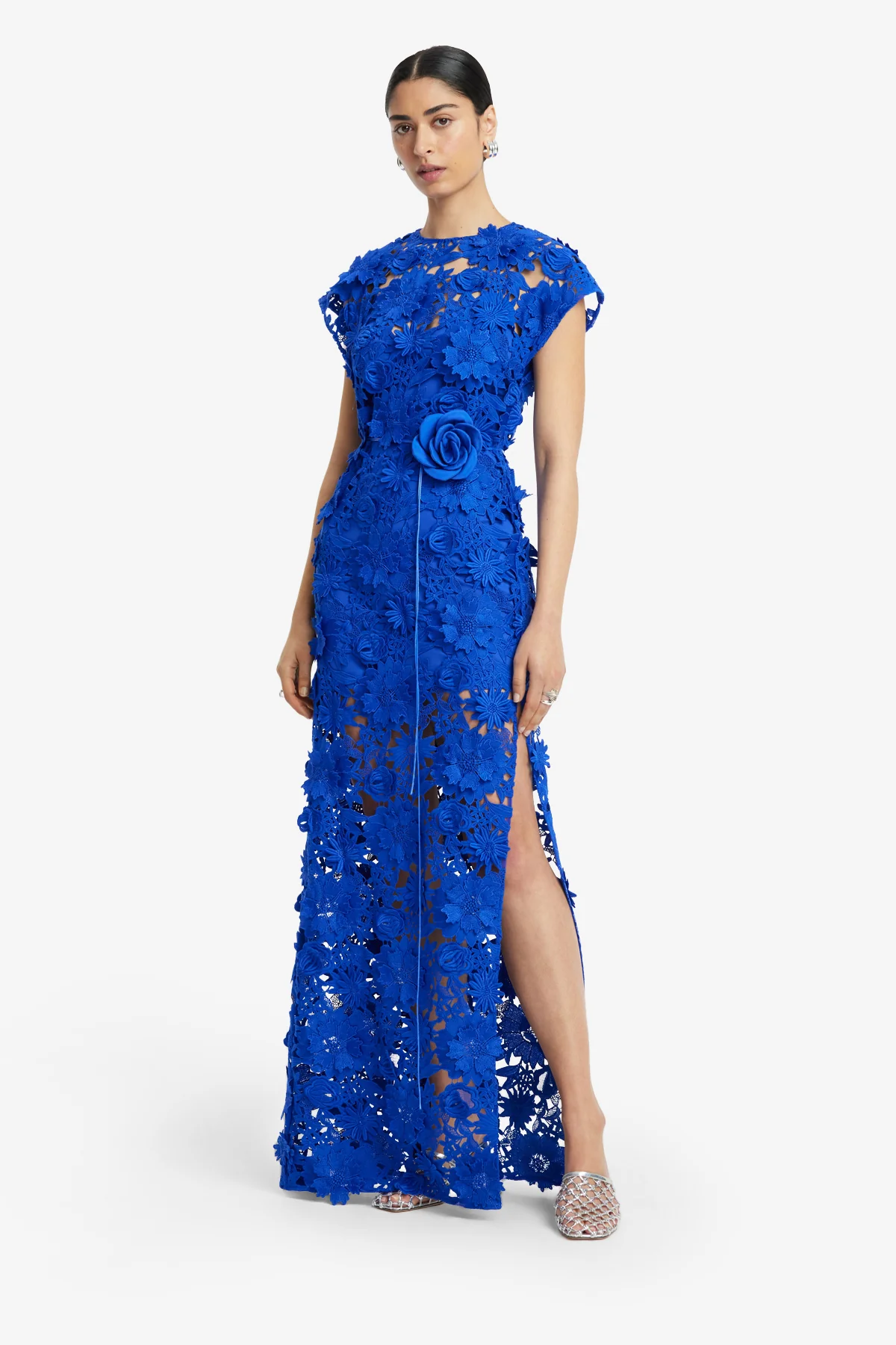 Alena Lace Maxi Dress - Lapis - Image 4