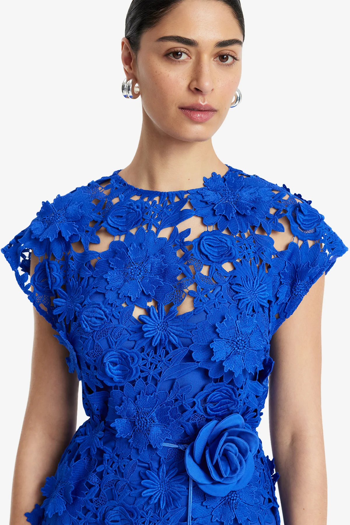Alena Lace Maxi Dress - Lapis - Image 6