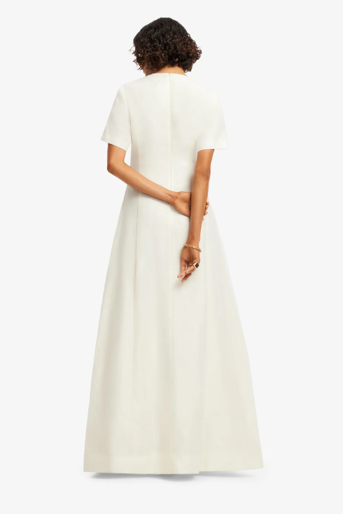 Alice Appliqué Short Sleeve Maxi Dress - Snow - Image 5