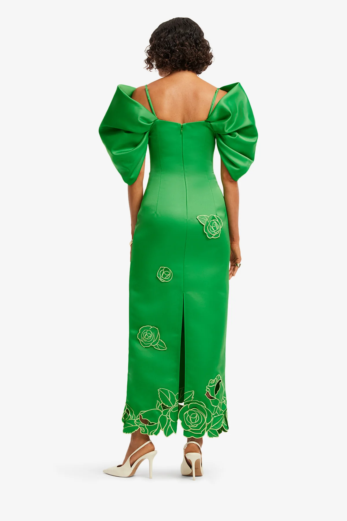 Arabella Appliqué Maxi Dress - Verdant - Image 5