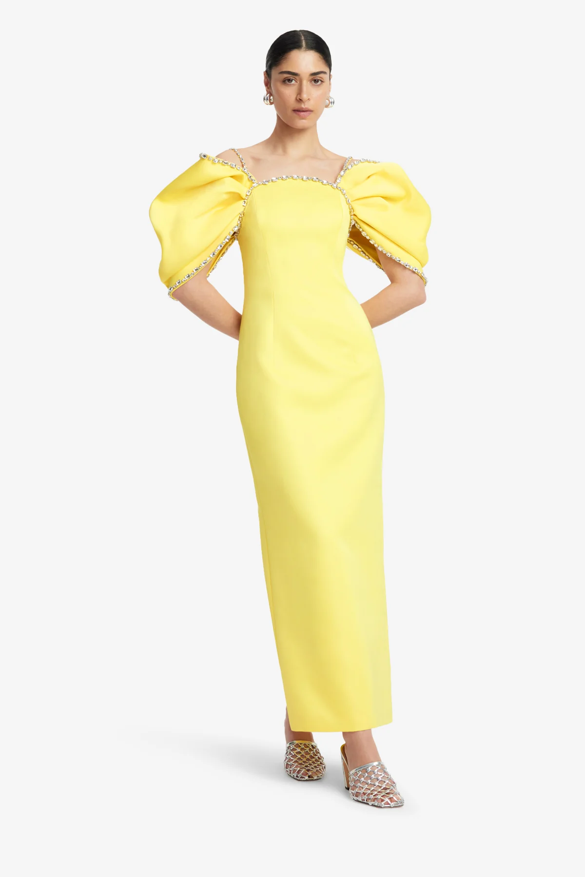 Arabella Embellished Maxi Dress - Sunshine - Image 3