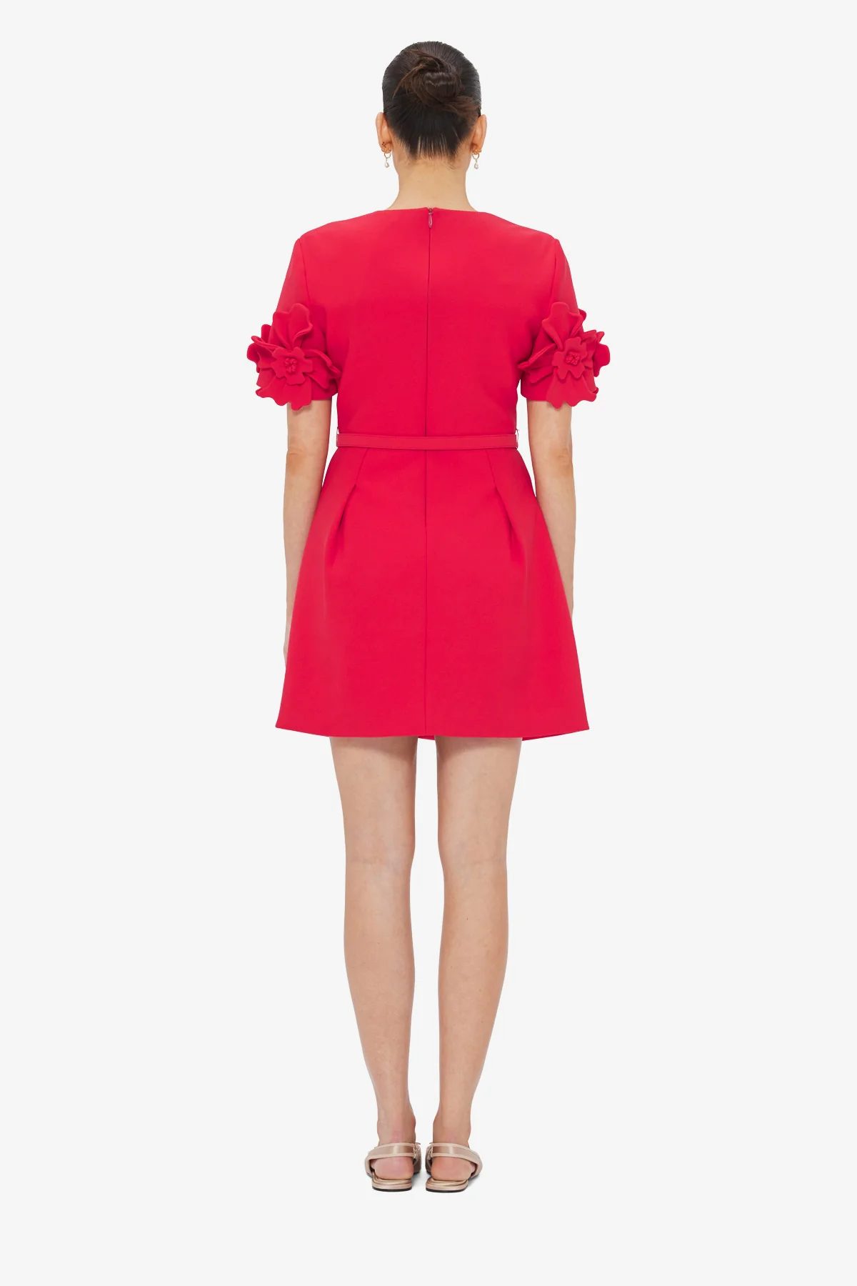 Aurelie Floral Appliqué Mini Dress - Rosa - Image 5