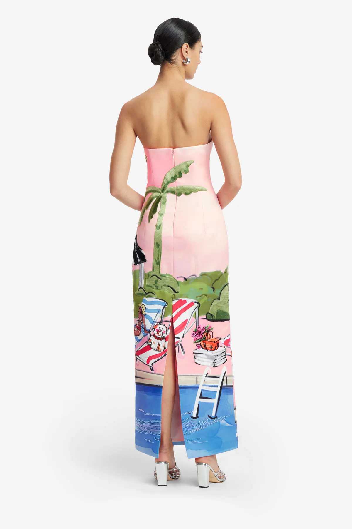 Ava Bustier Maxi Dress - Riviera Print - Image 5