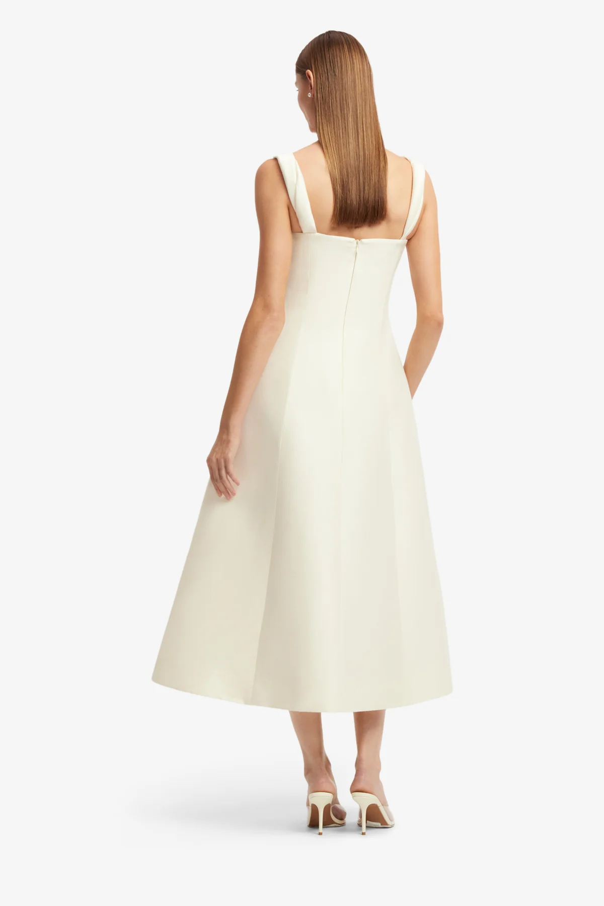 Beatrice Embellished Wool Midi Dress - Wildflower - Image 5