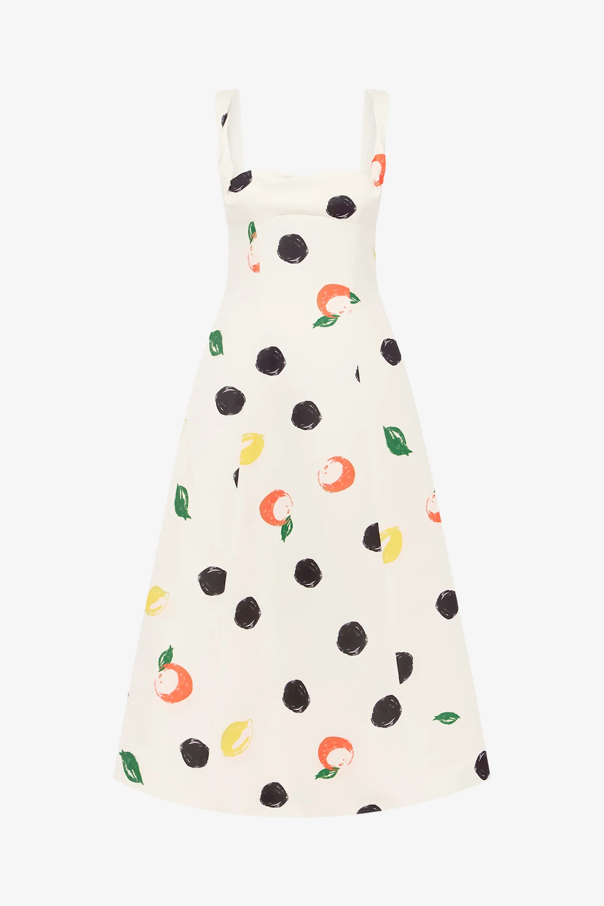 Beatrice Midi Dress - Citrus Spots