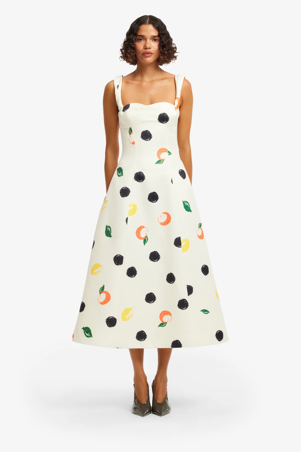 Beatrice Midi Dress - Citrus Spots - Image 2