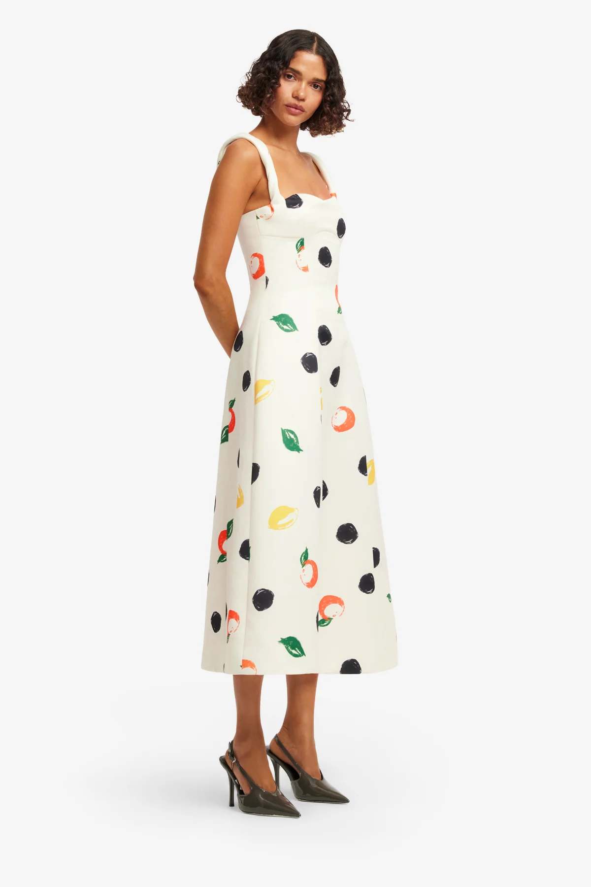 Beatrice Midi Dress - Citrus Spots - Image 4
