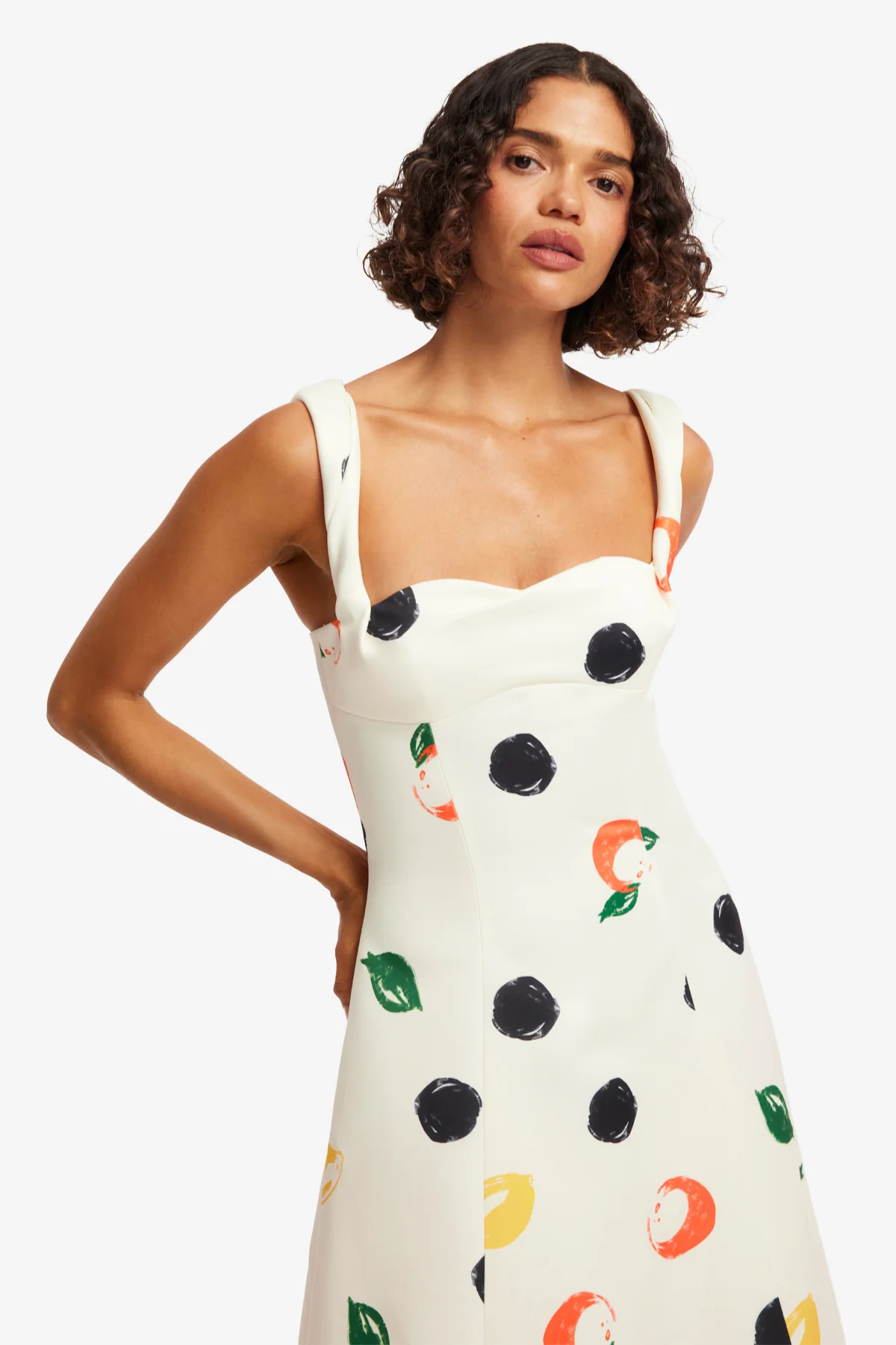 Beatrice Midi Dress - Citrus Spots - Image 6