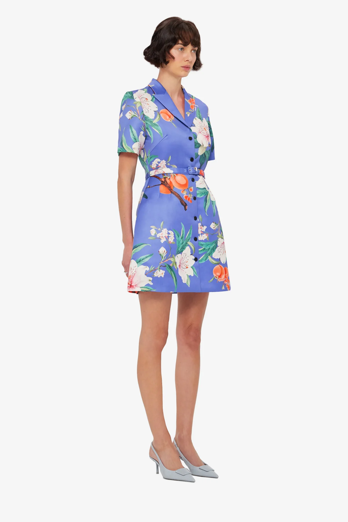 Brigitte Mini Dress - Lavish Print in Moonlight - Image 4