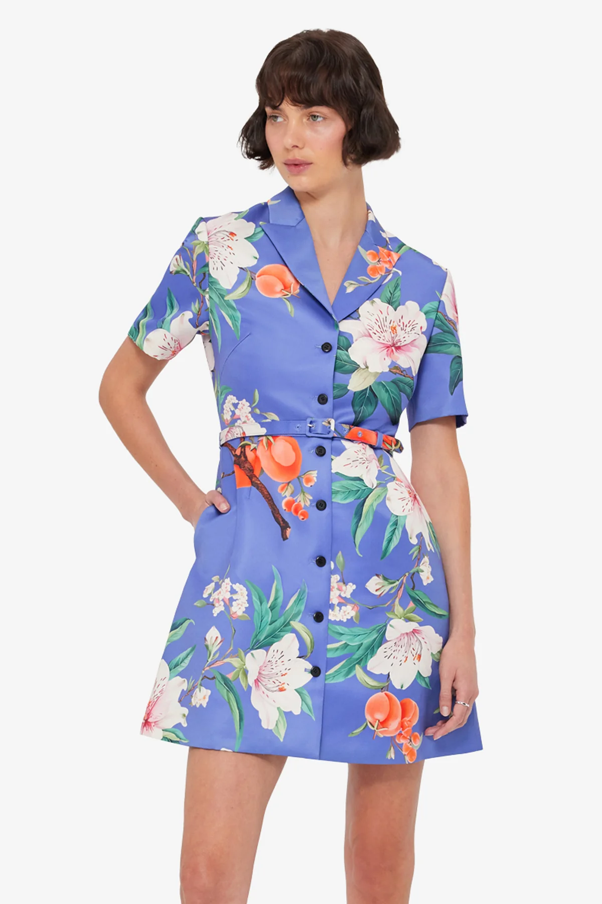 Brigitte Mini Dress - Lavish Print in Moonlight - Image 6