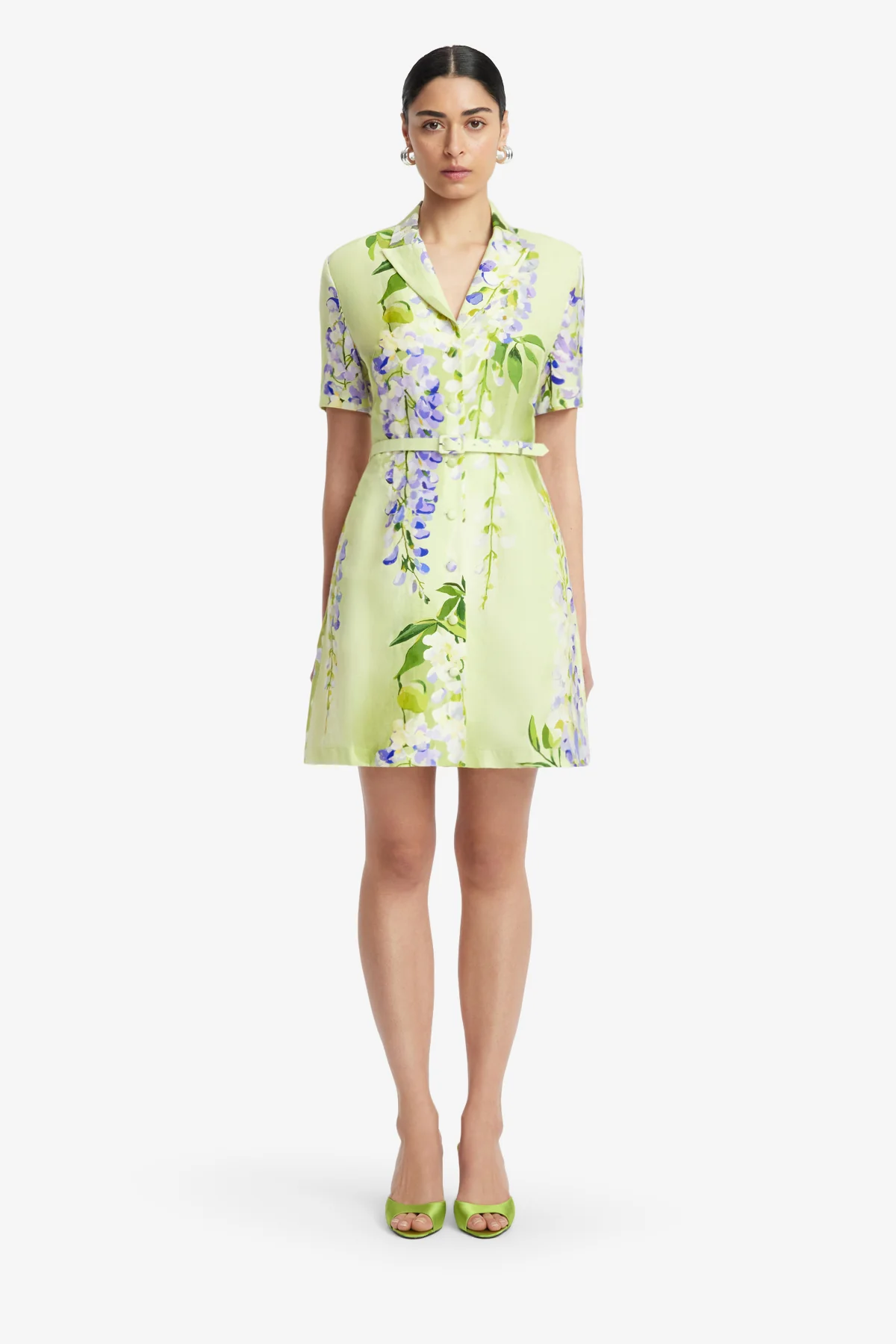 Brigitte Mini Dress - Wisteria Print - Image 2