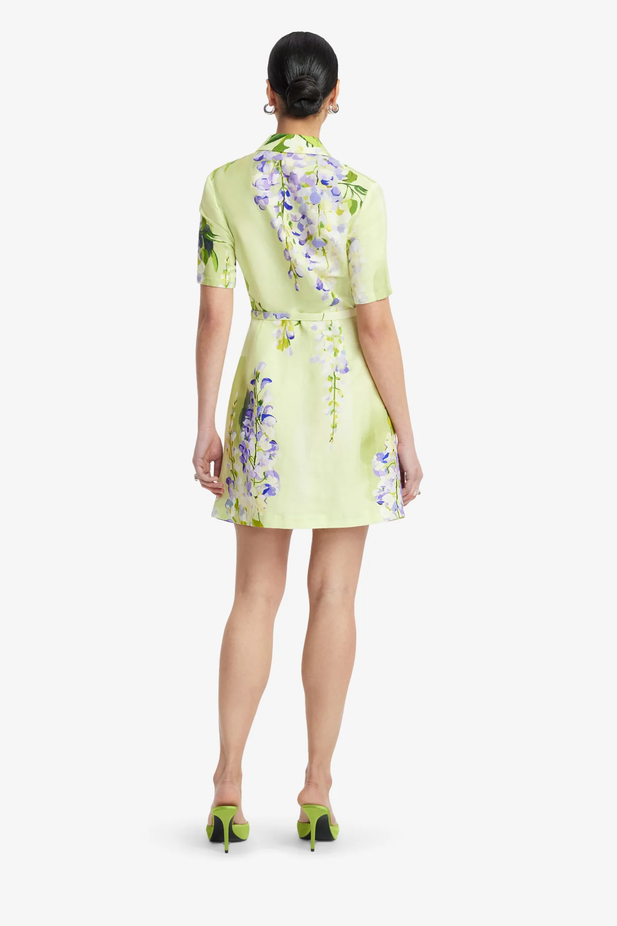 Brigitte Mini Dress - Wisteria Print - Image 5