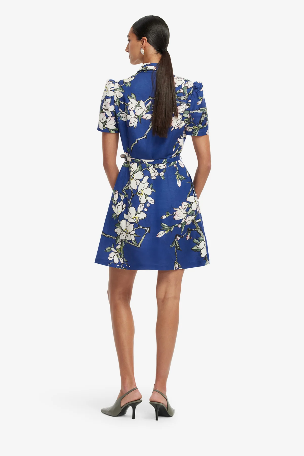 Bronte Mini Dress - Midnight Magnolia Print - Image 5