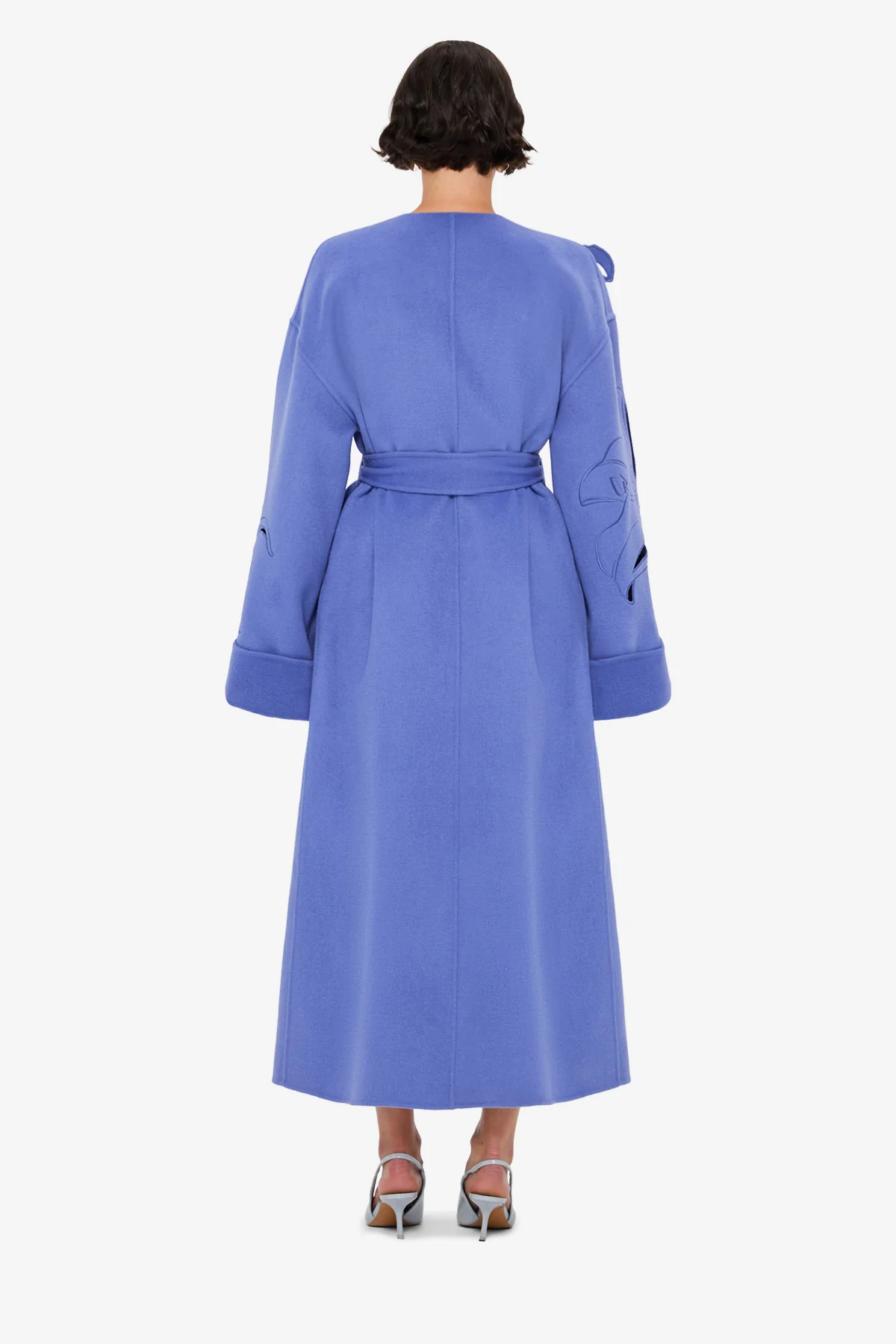 Celestine Appliqué Wool Coat - Moonlight - Image 5