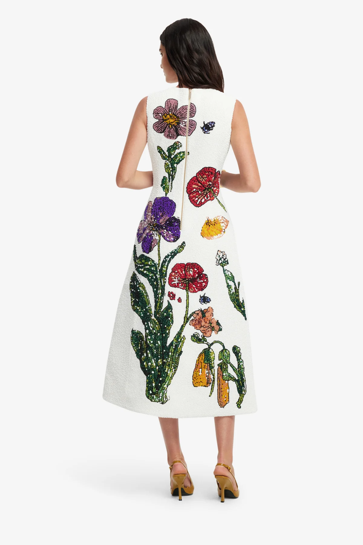 Cleo Beaded Midi Dress - Wildflowers - Image 4