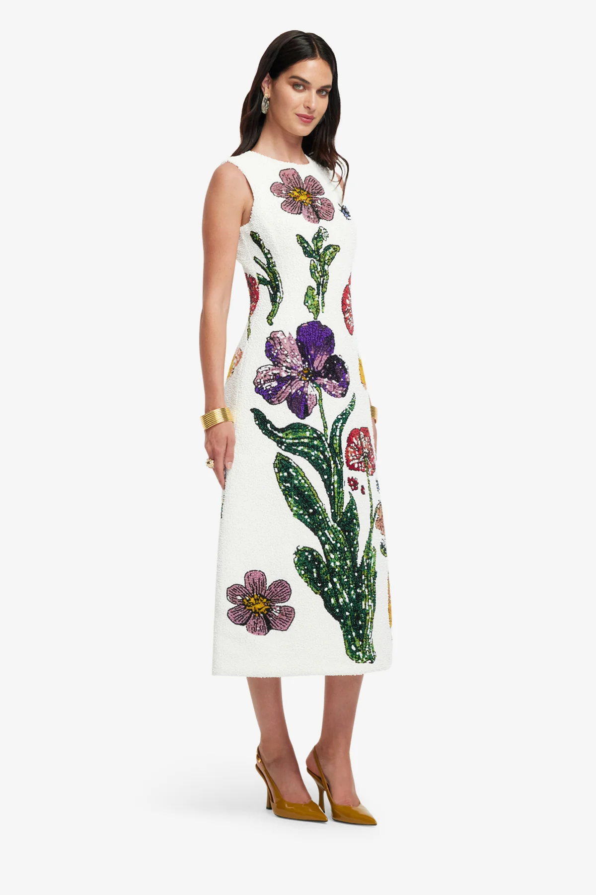 Cleo Beaded Midi Dress - Wildflowers - Image 5