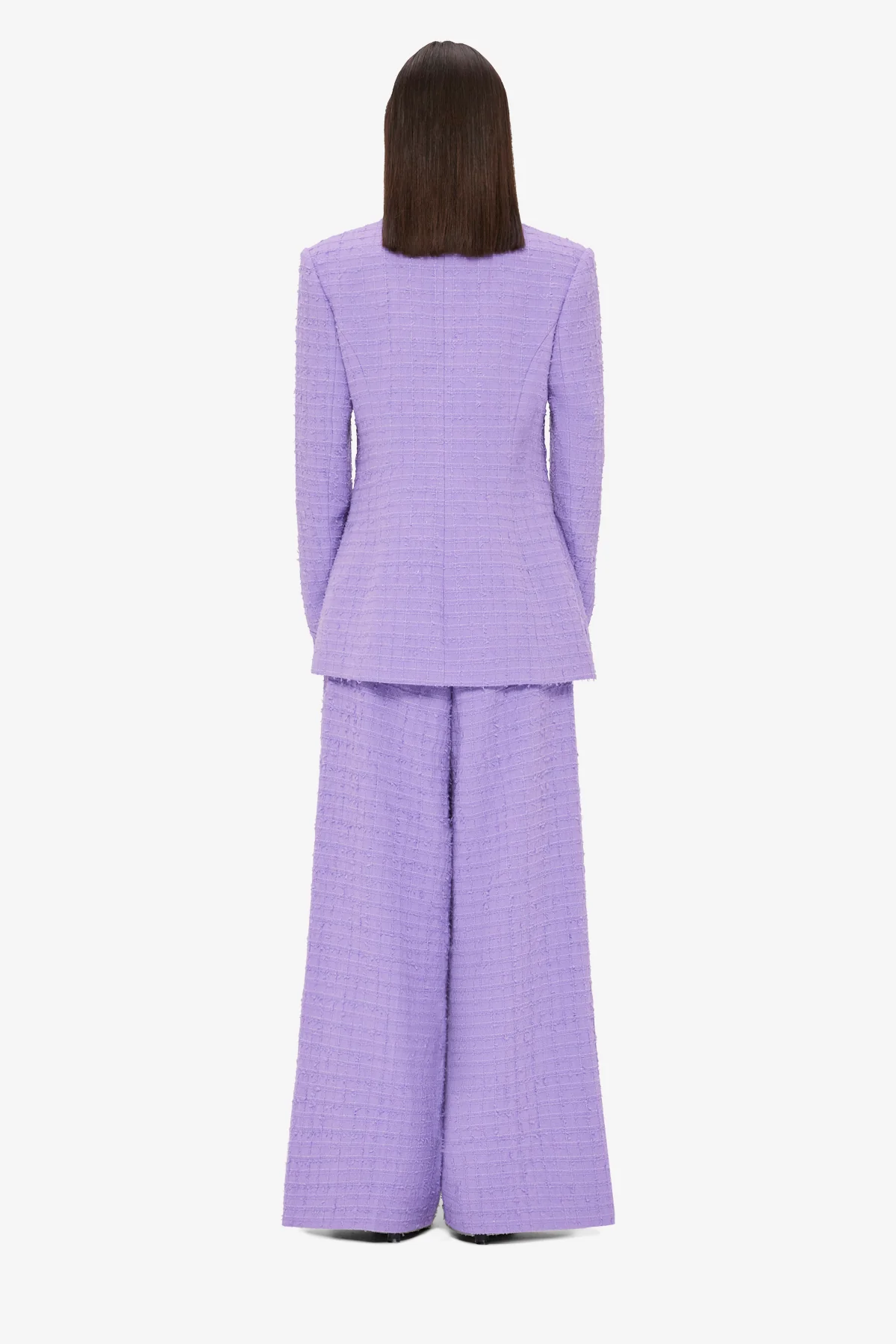Edith Tweed Pocket Blazer - Violet - Image 5