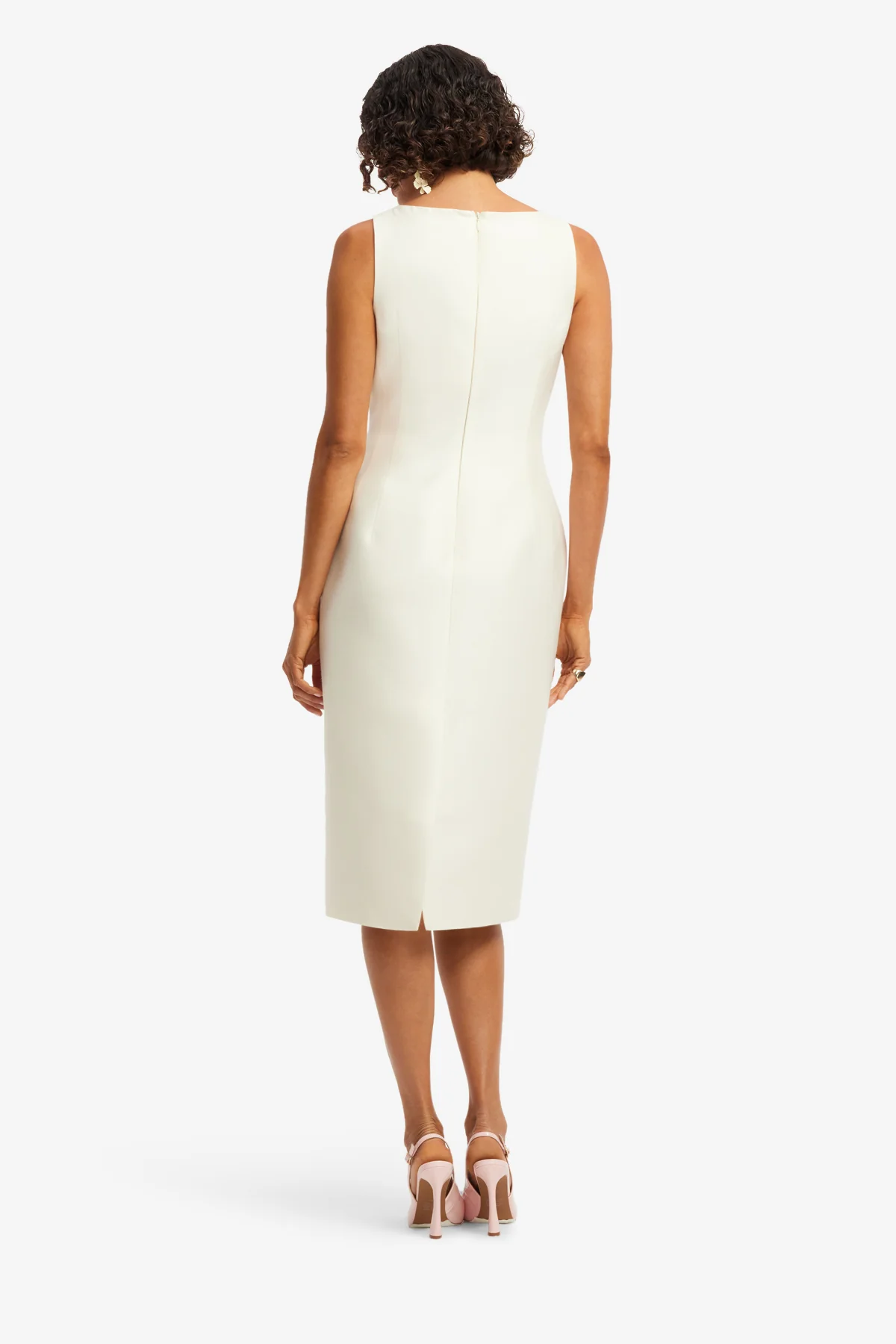 Eleanor Embellished Wool Midi Dress - Wildflower - Image 5