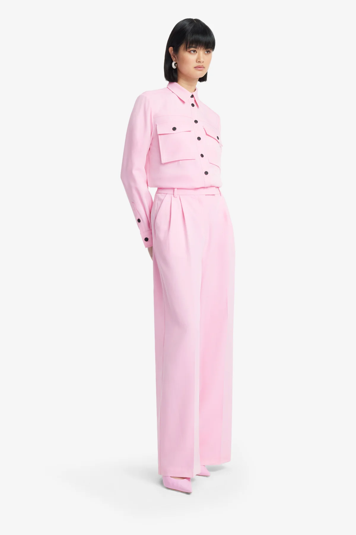 Elisha Wide Leg Pants - Baby Pink - Image 4
