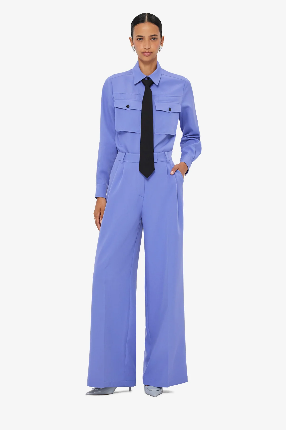 Elisha Wide Leg Pants - Moonlight - Image 3