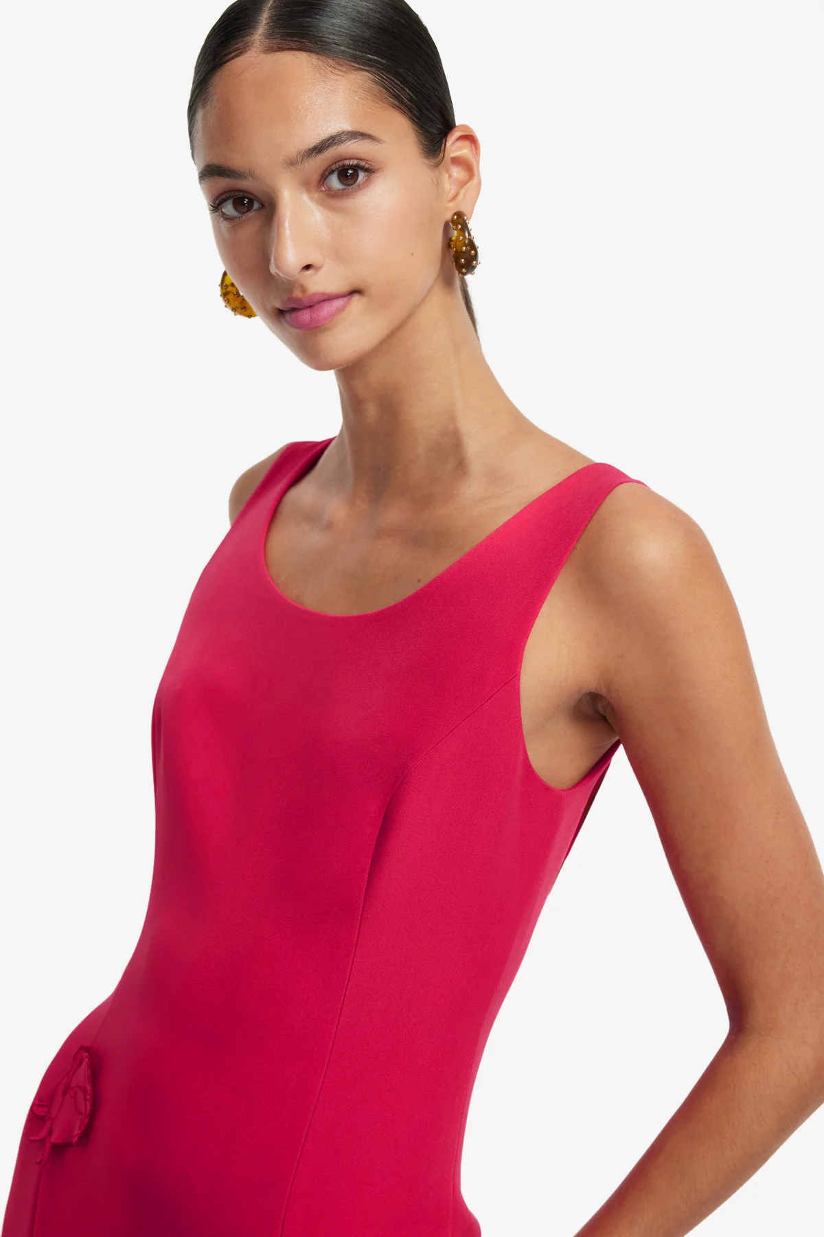 Emily Appliqué Midi Dress - Scarlet - Image 6