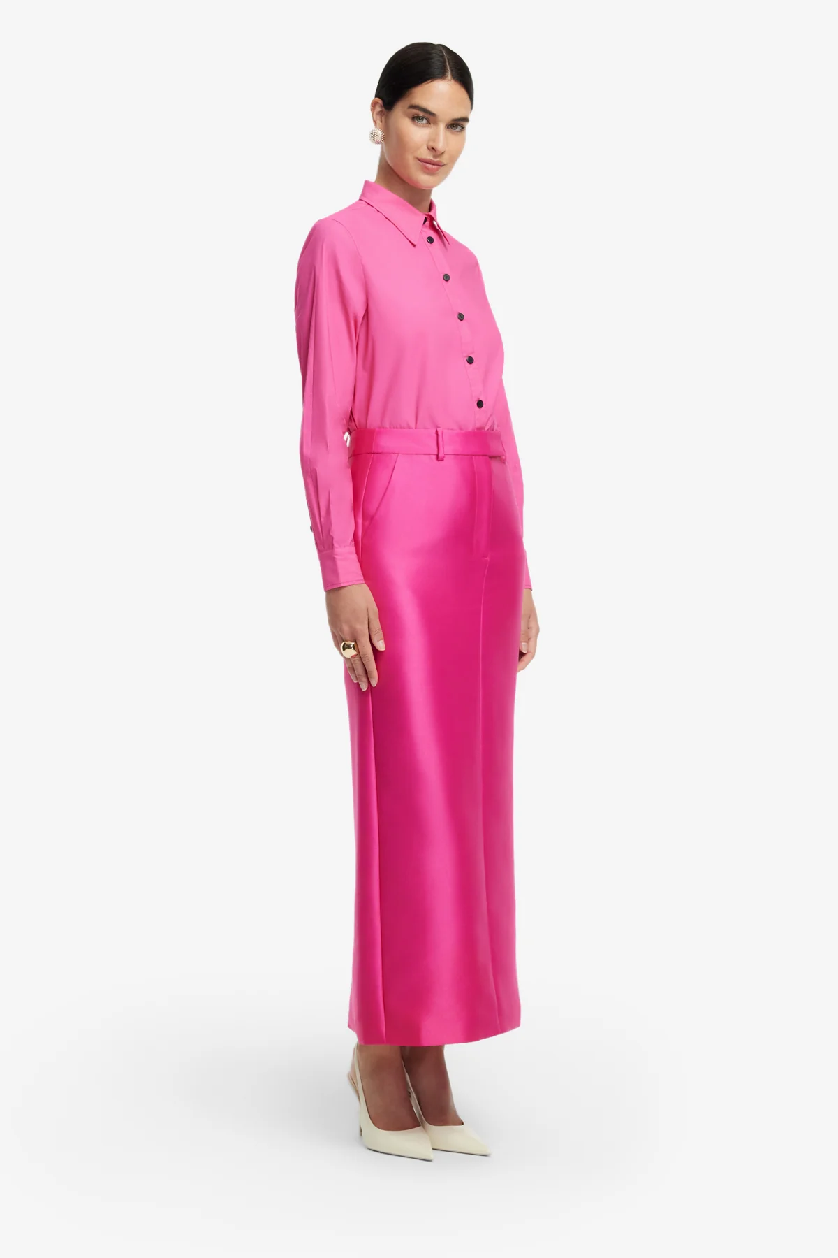 Eve Maxi Skirt - Hot Pink - Image 4