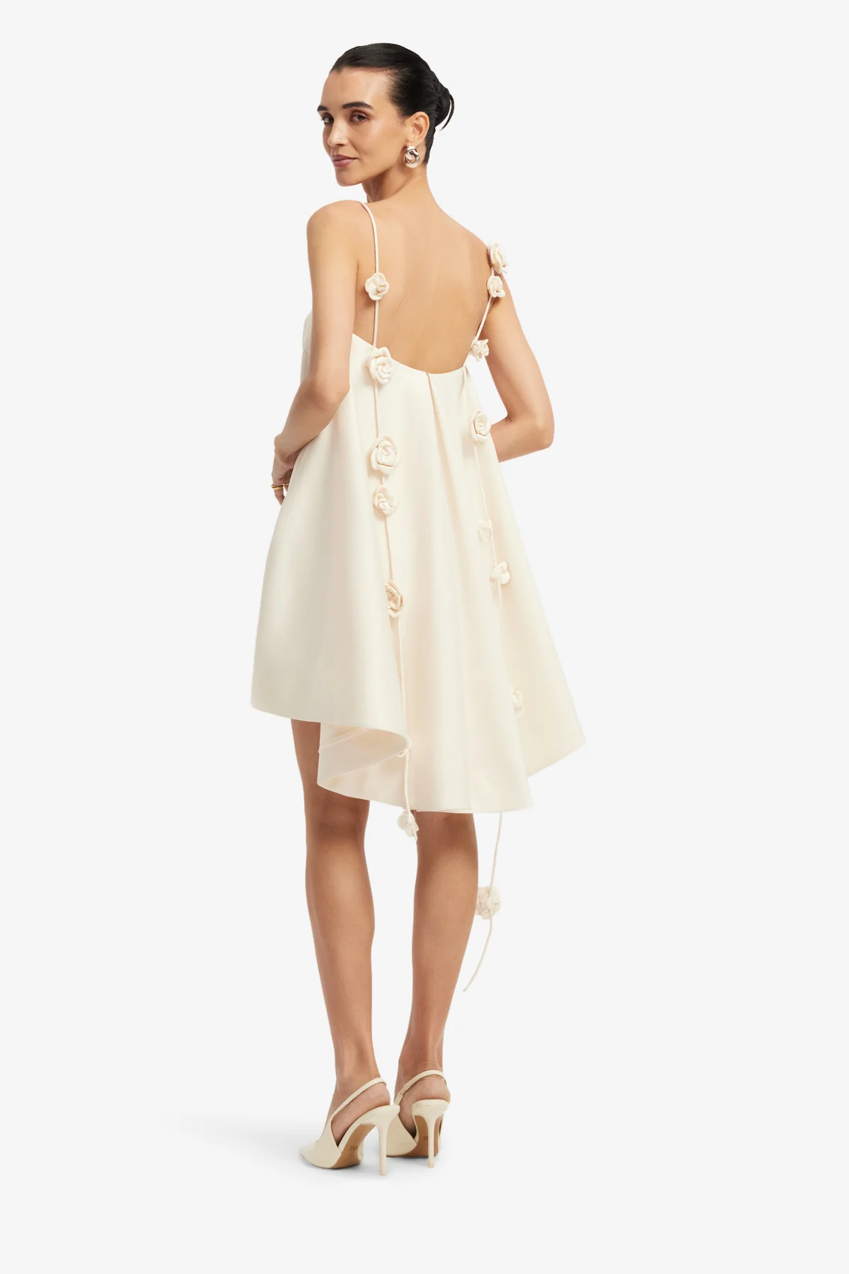 Fiona Rose Mini Dress - Vanilla - Image 3