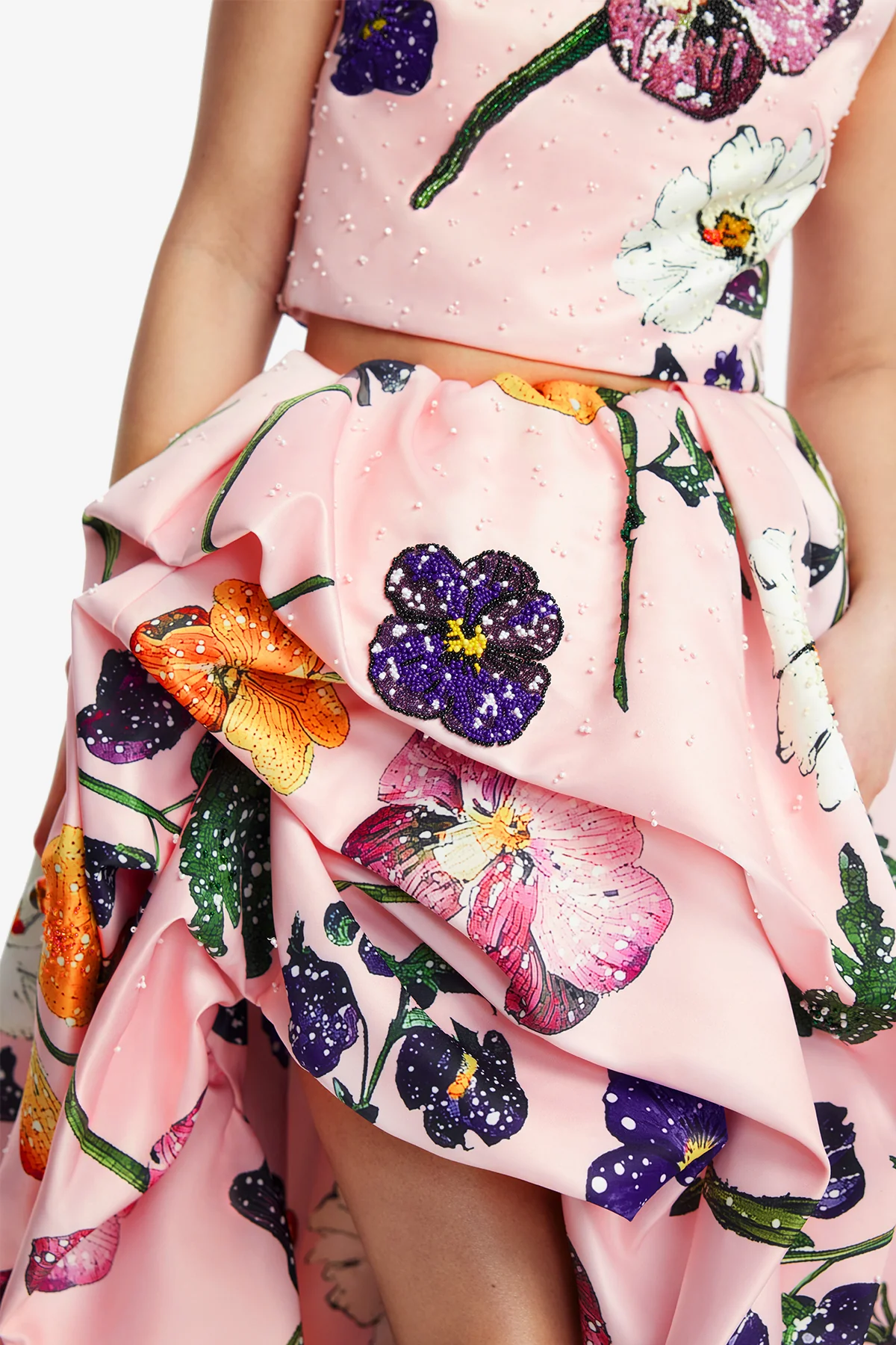 Fiorella Embellished Voluminous Skirt - Wildbloom - Image 6