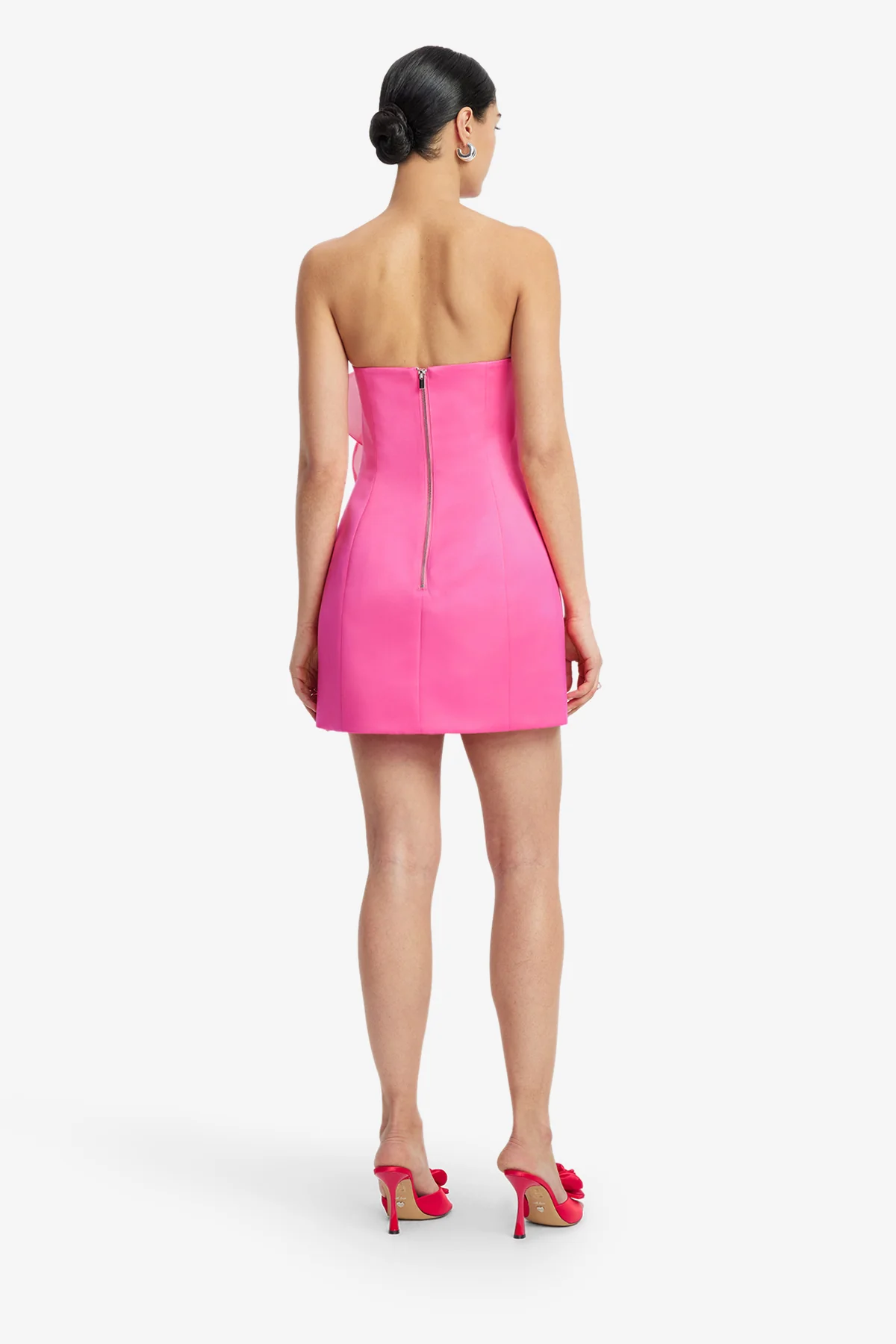 Floret Mini Dress - Fuchsia - Image 5
