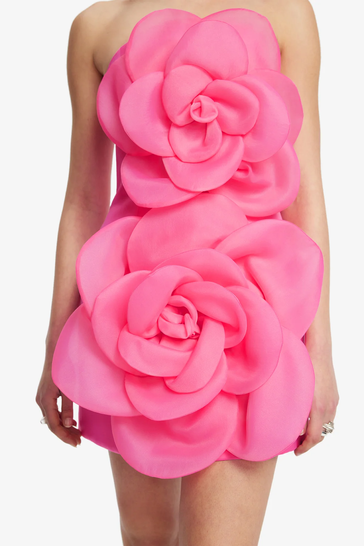 Floret Mini Dress - Fuchsia - Image 6