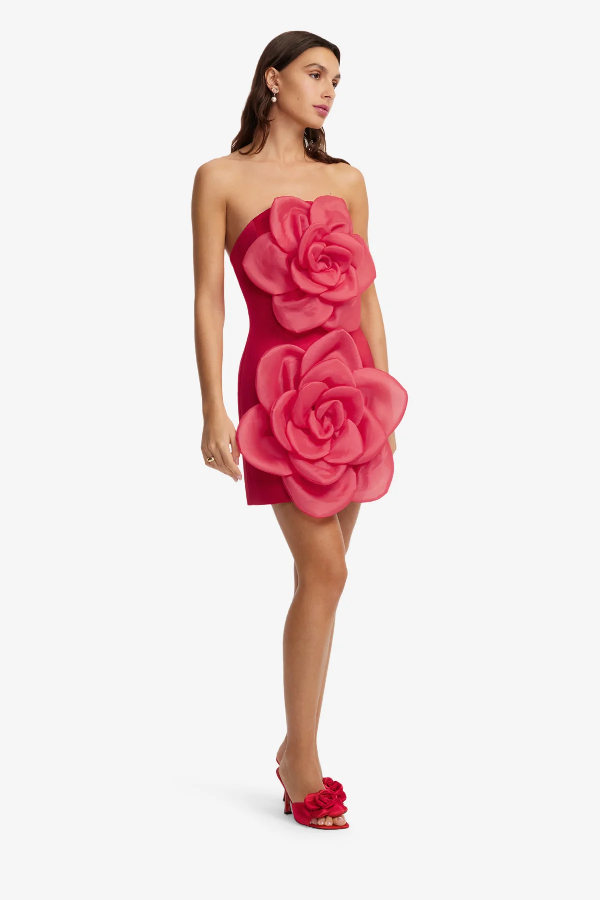 Floret Mini Dress - Scarlet - Image 4