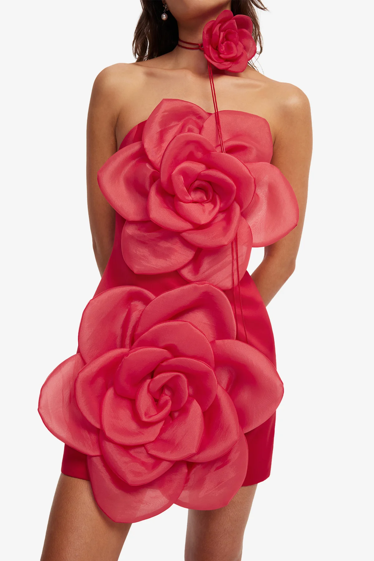 Floret Mini Dress - Scarlet - Image 6