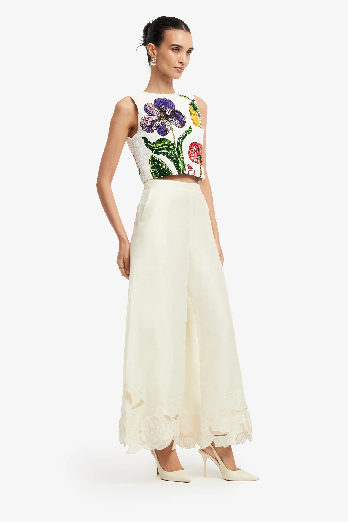 Iris Beaded Top - Wildflowers - Image 4