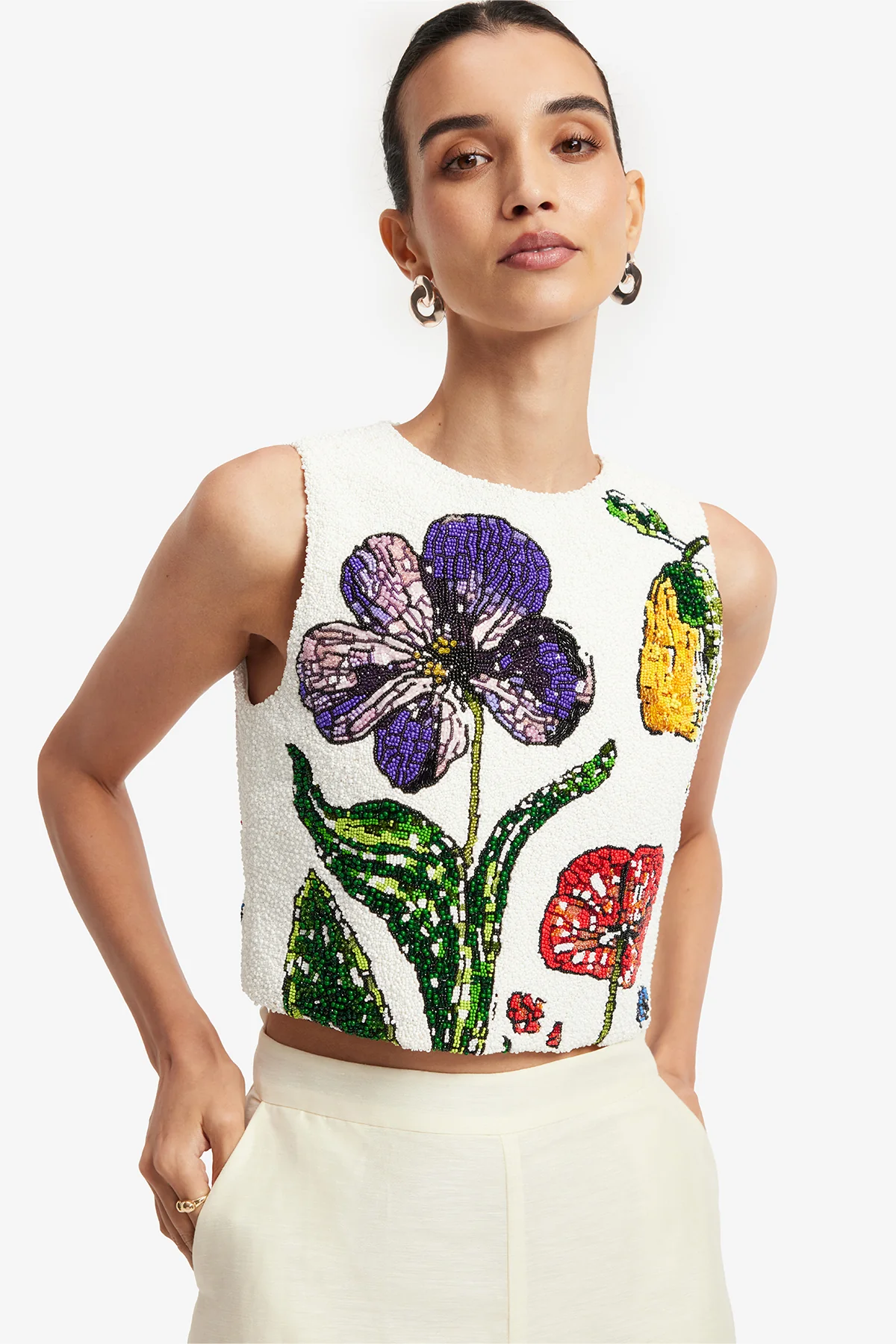 Iris Beaded Top - Wildflowers - Image 6