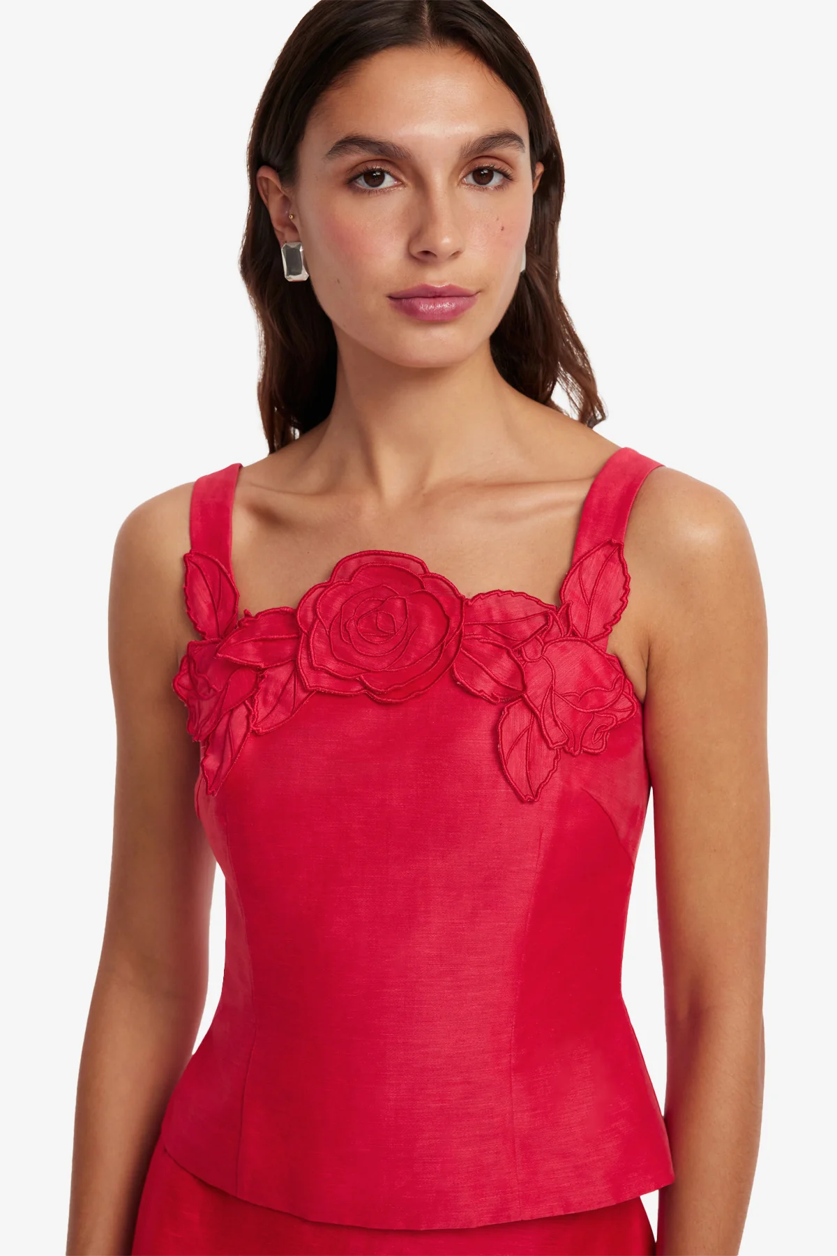 Isadora Appliqué Top - Scarlet - Image 6
