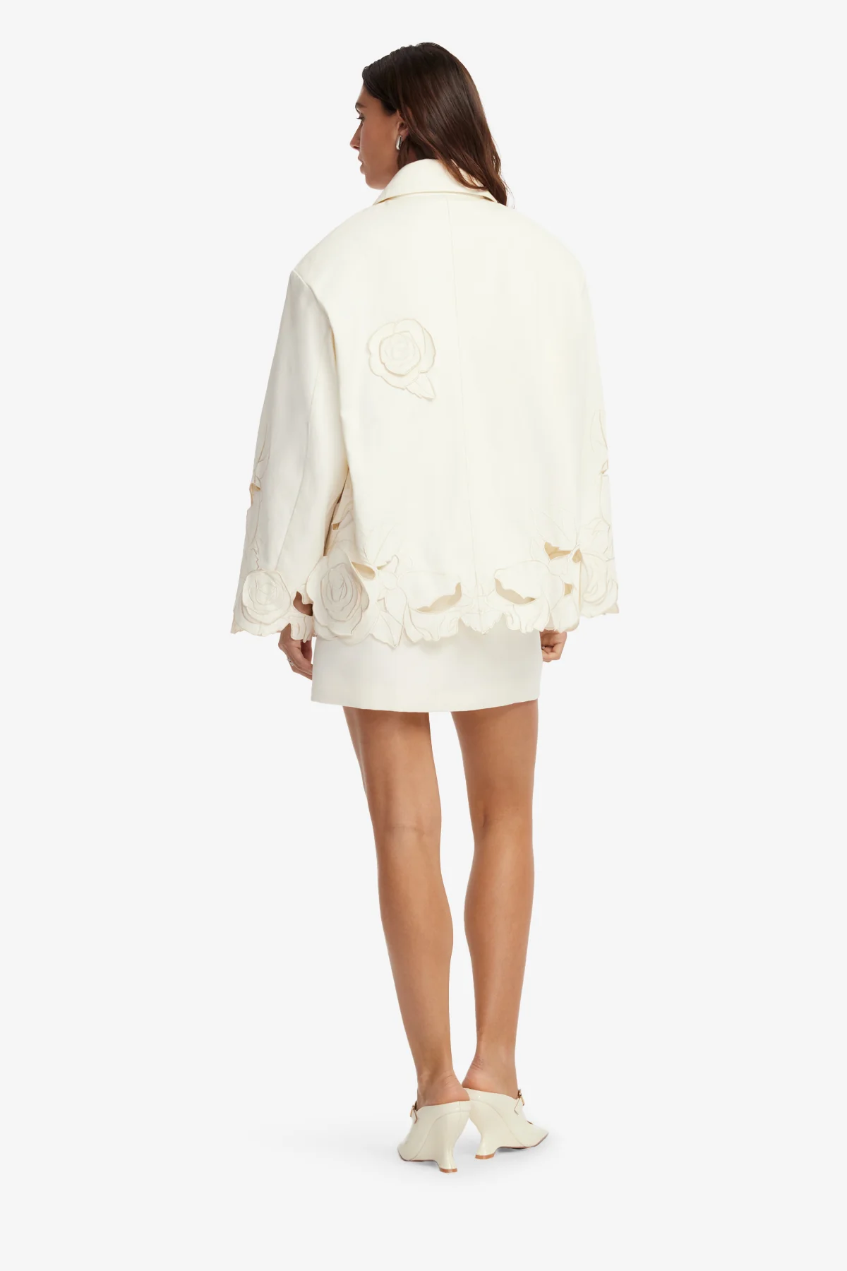 Jayna Appliqué Jacket - Snow - Image 5