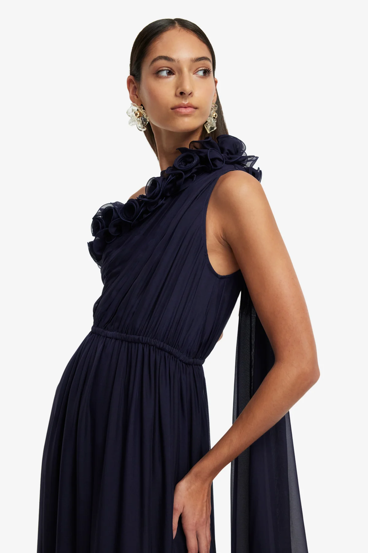 Jenni One Shoulder Maxi Dress - Indigo - Image 6