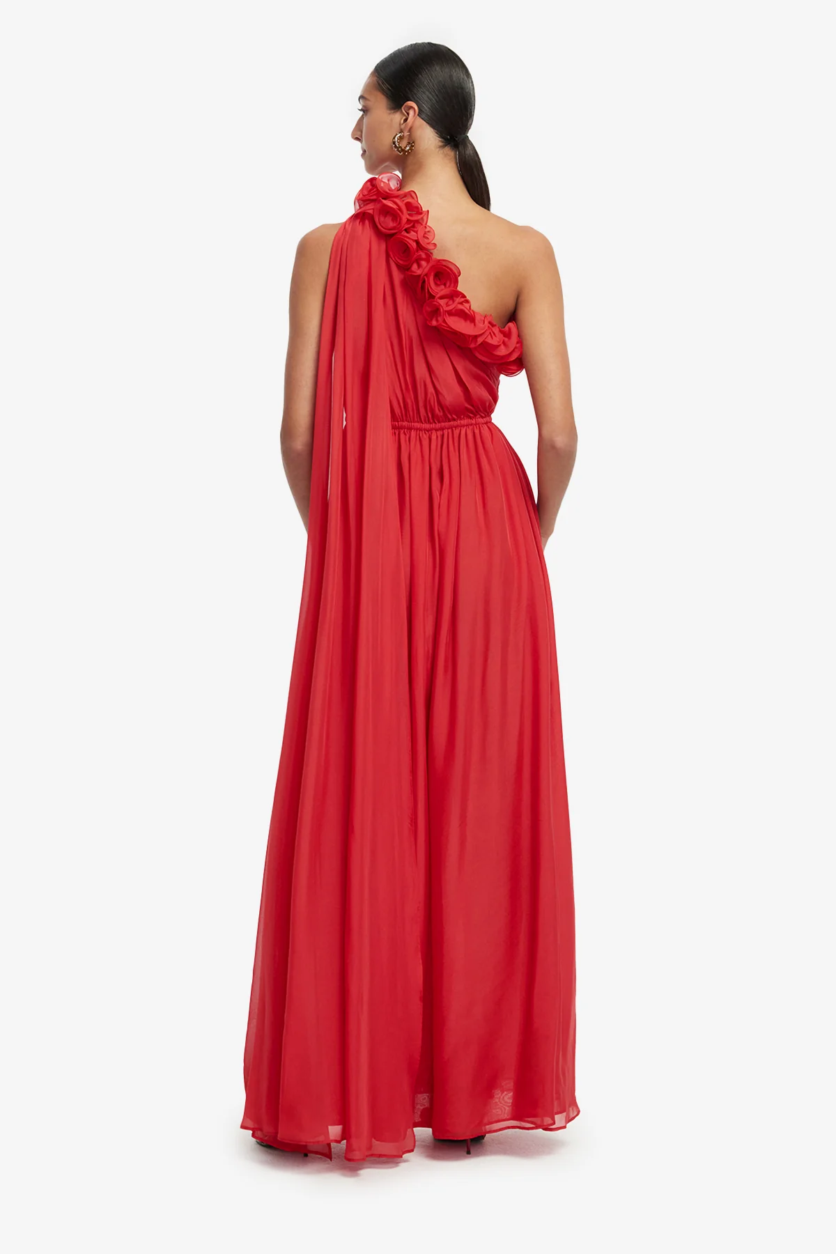 Jenni One Shoulder Maxi Dress - Scarlet - Image 5