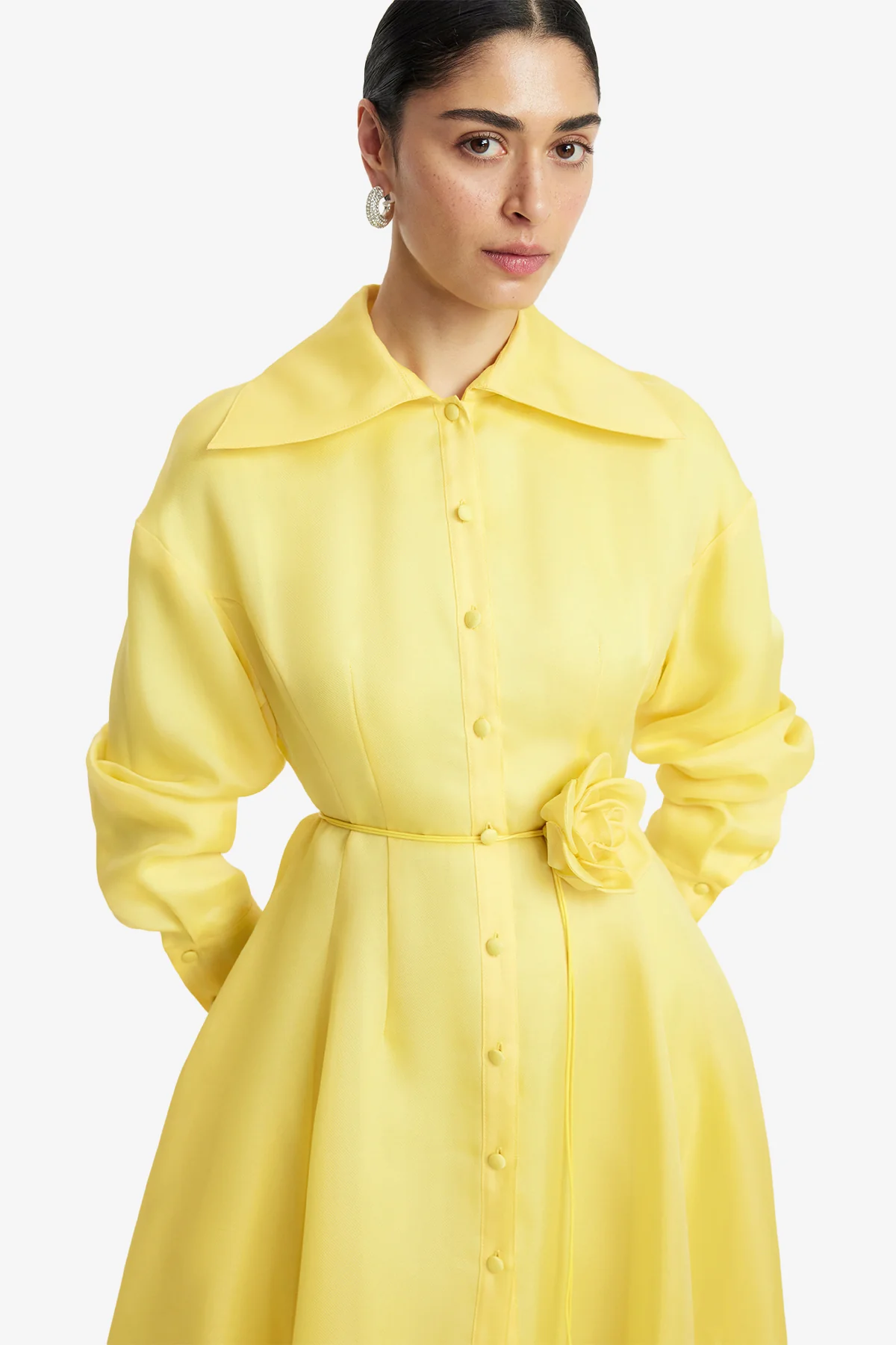 Josephine Silk Gown - Limoncello - Image 6
