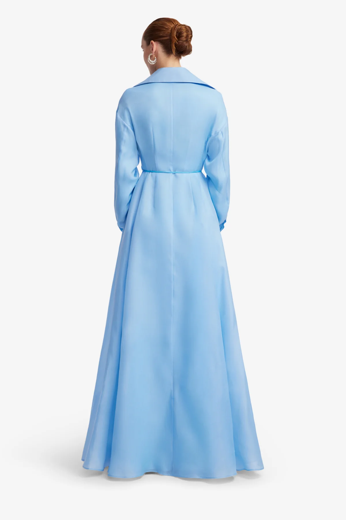 Josephine Silk Gown - Pastel Blue - Image 5