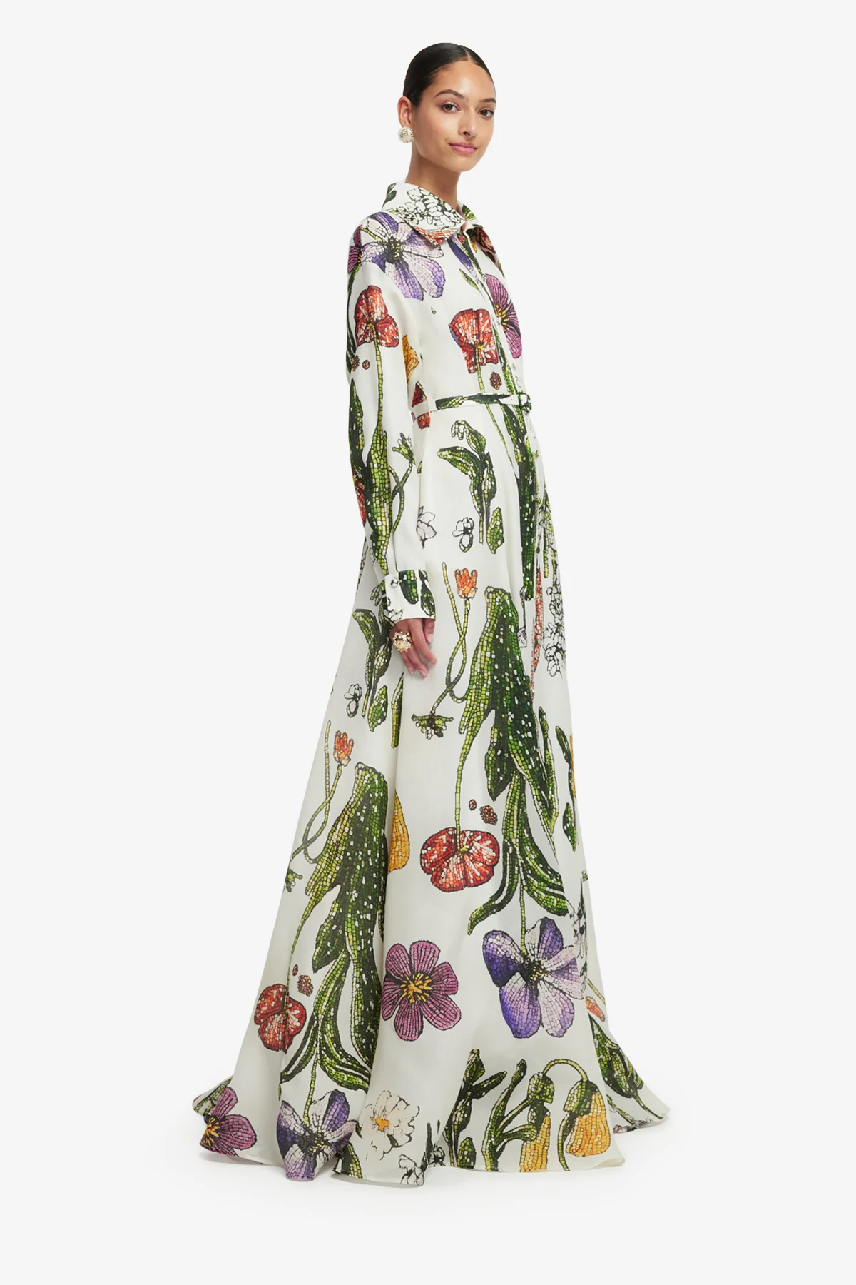 Josephine Silk Gown - Wildflowers - Image 4