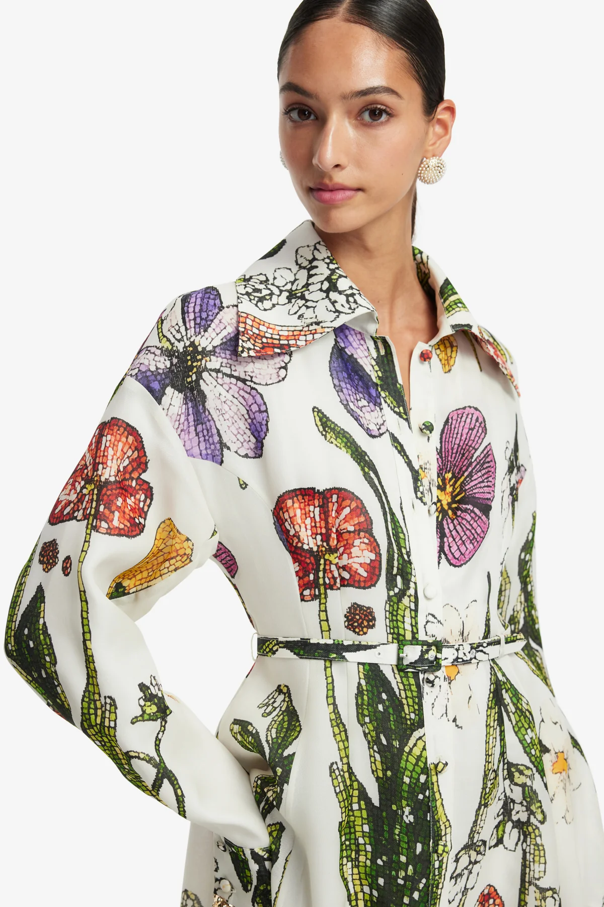 Josephine Silk Gown - Wildflowers - Image 6
