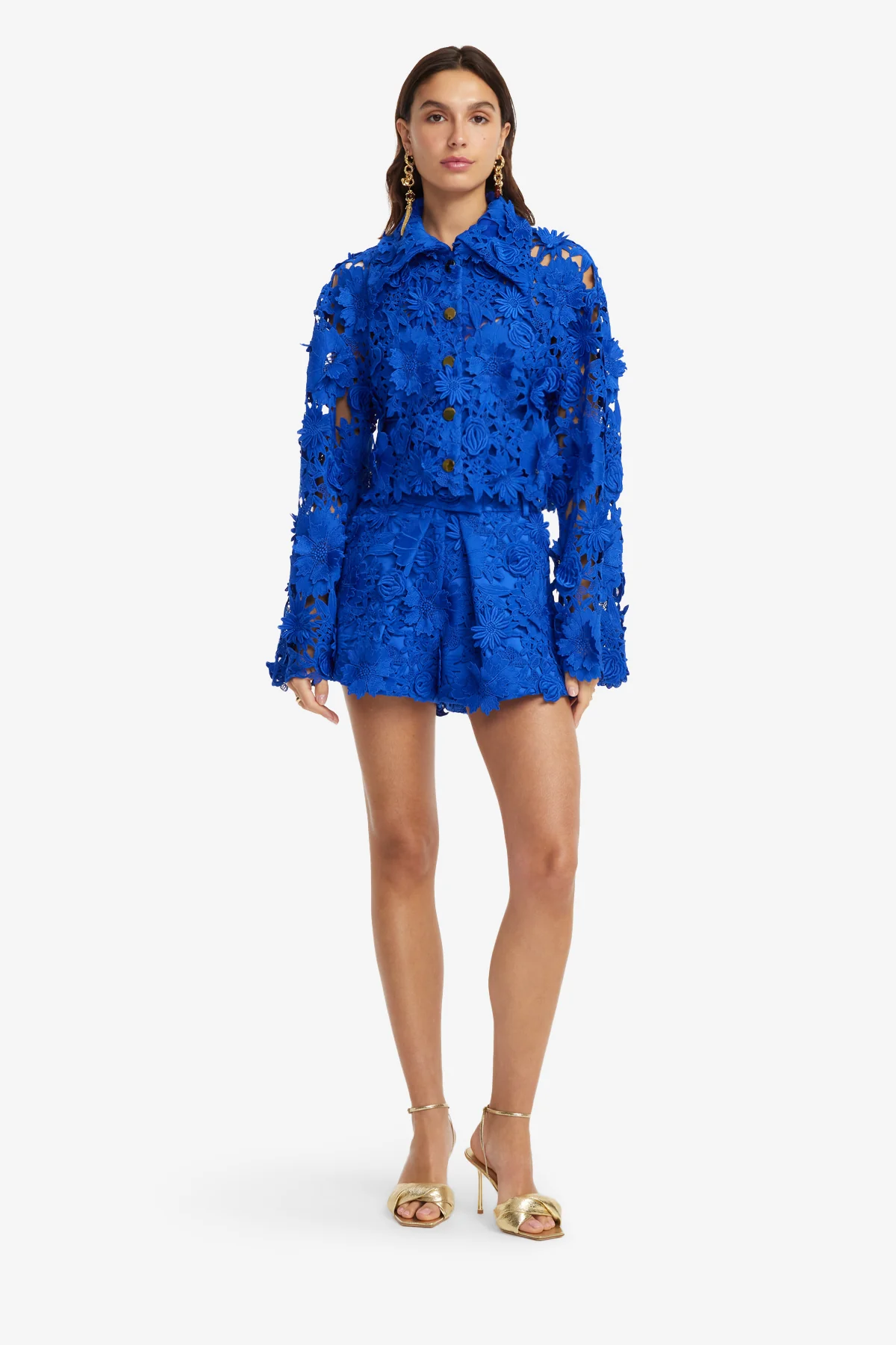 Josie Lace Shorts - Lapis - Image 3