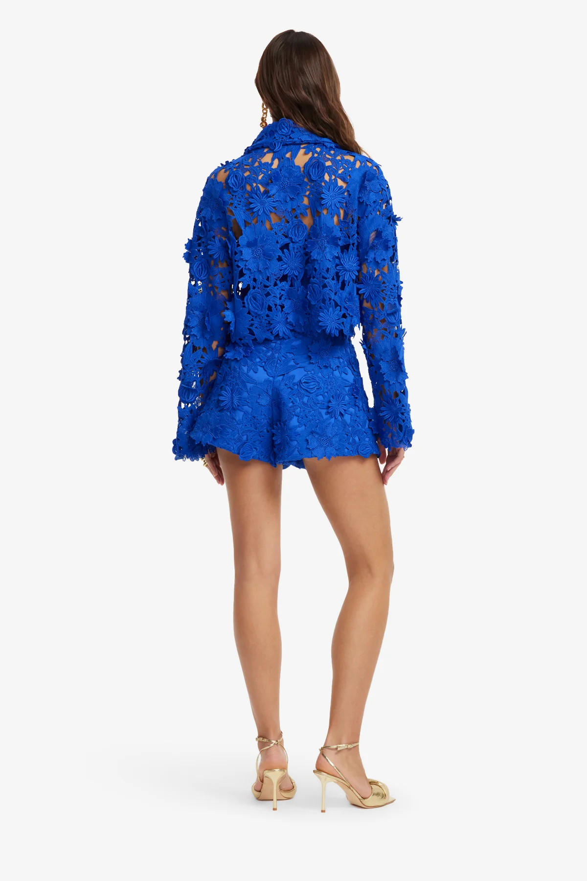 Josie Lace Shorts - Lapis - Image 5