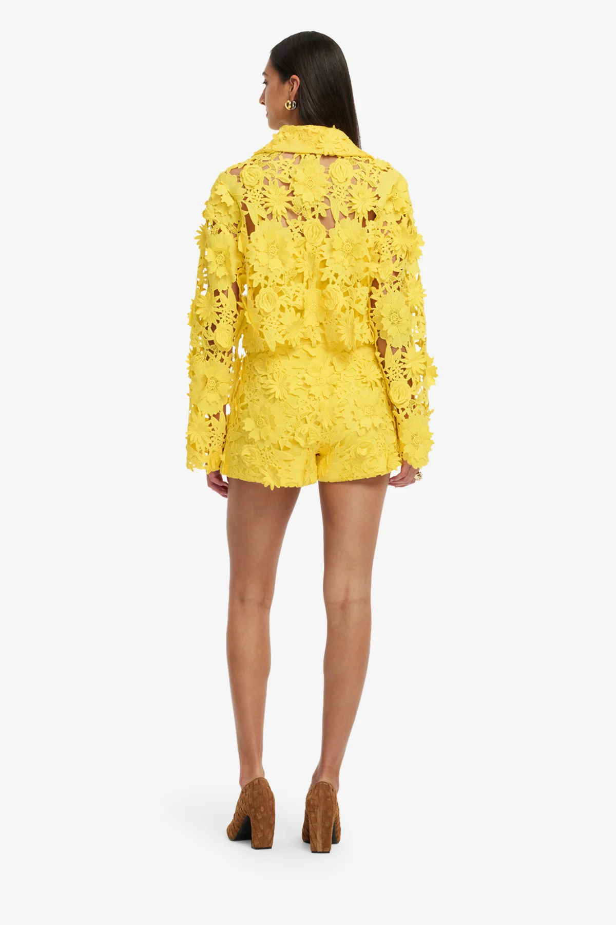 Josie Lace Shorts - Sunshine - Image 5