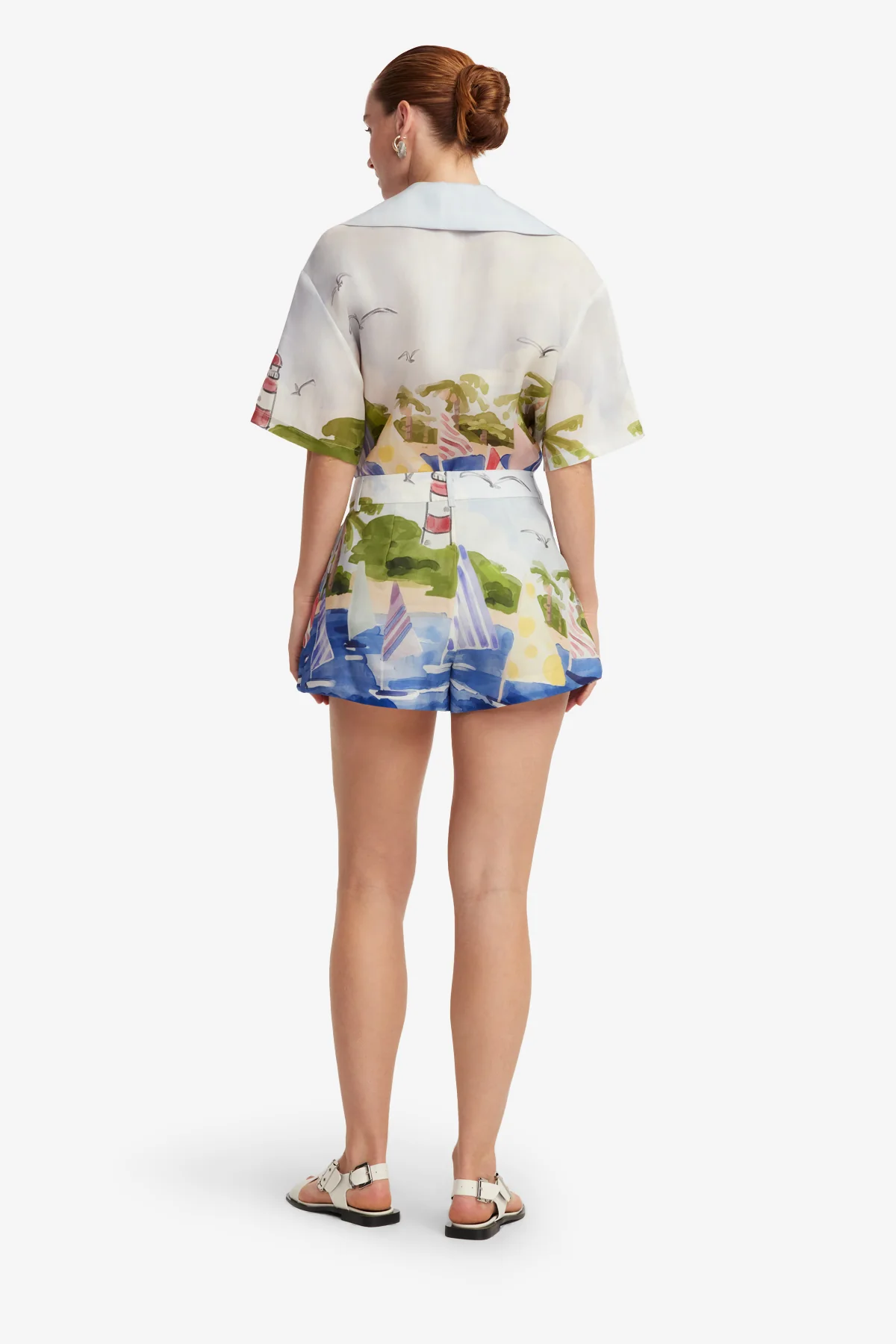Josie Shorts - Nautical Print - Image 5