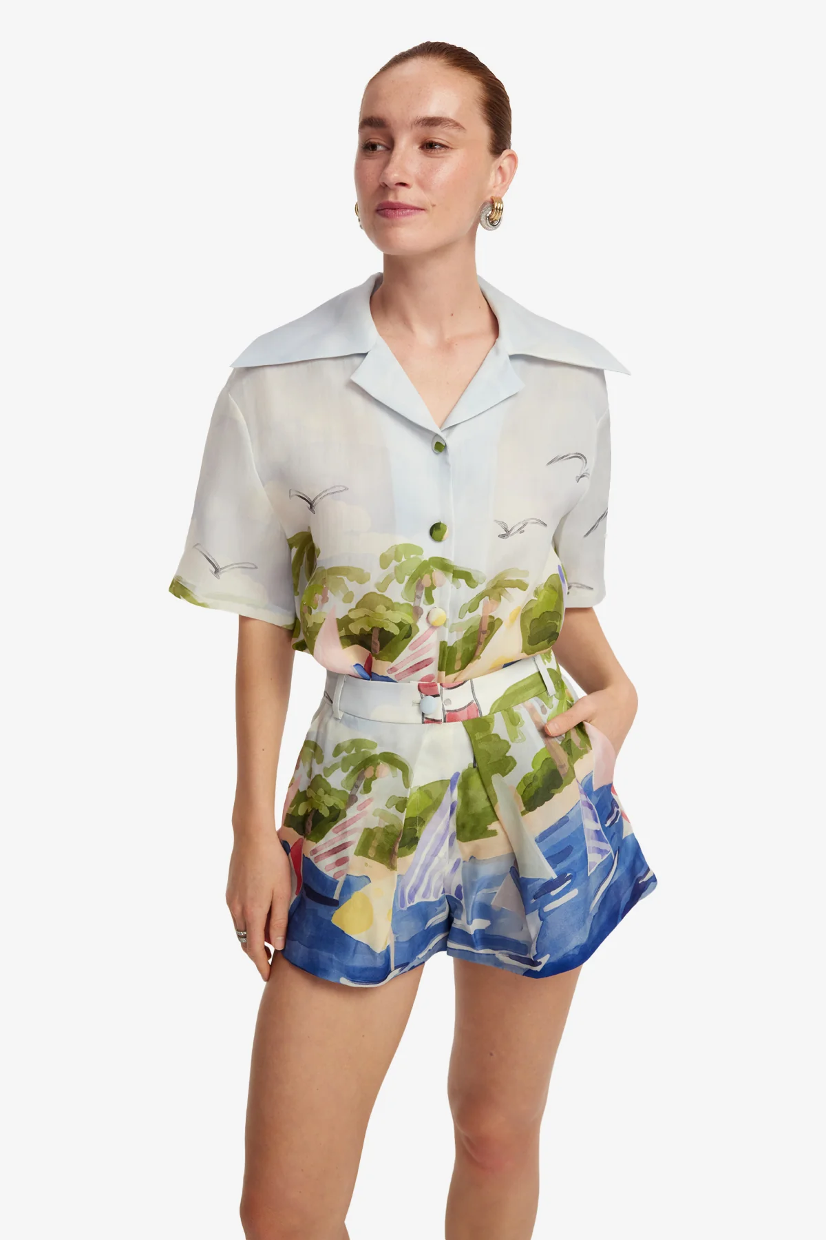 Josie Shorts - Nautical Print - Image 6