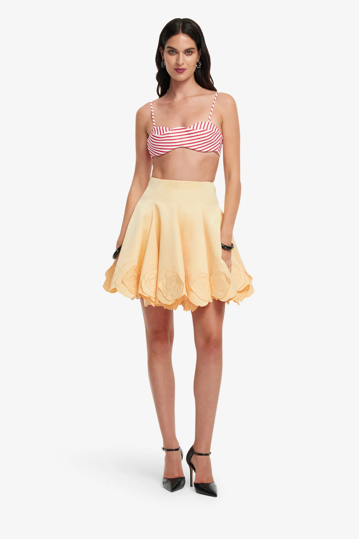Kaity Appliqué Skirt - Butter - Image 3