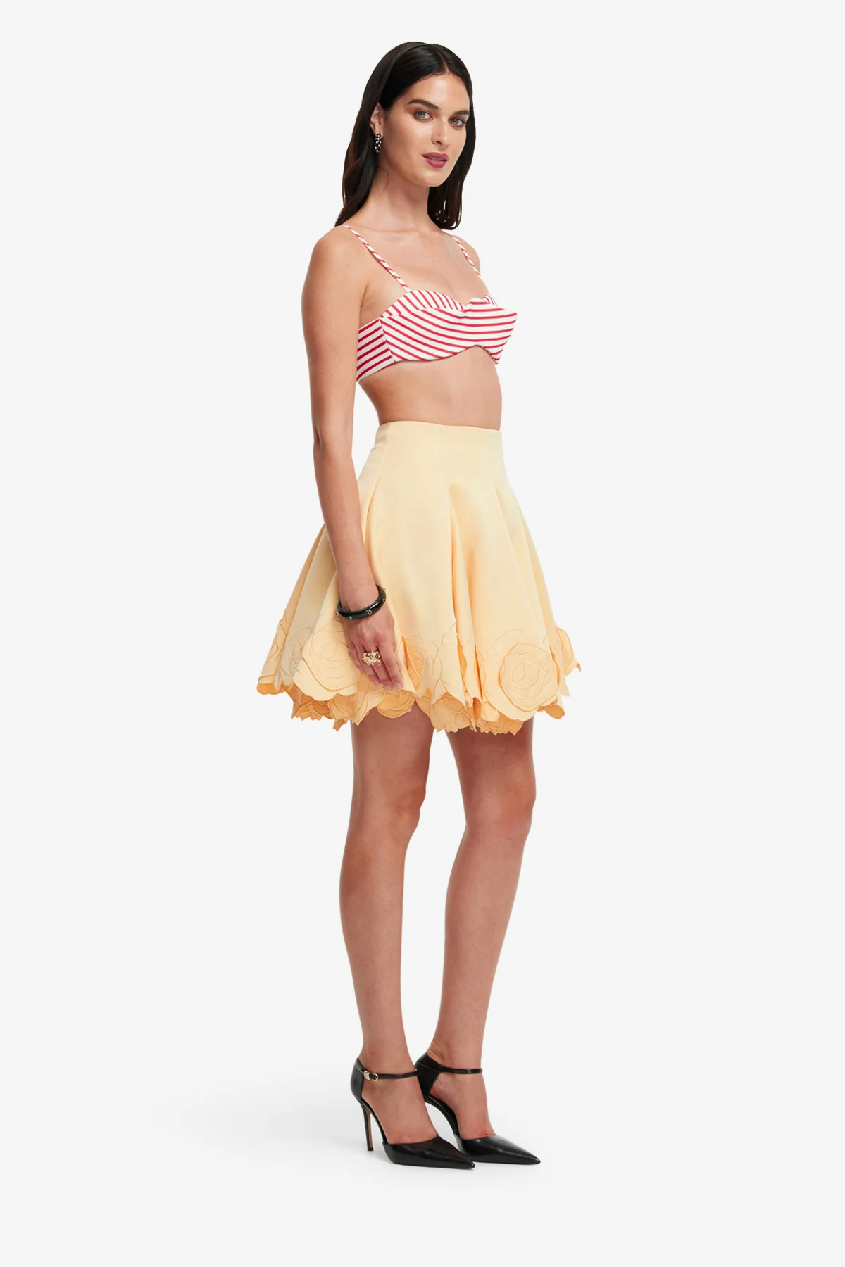Kaity Appliqué Skirt - Butter - Image 4